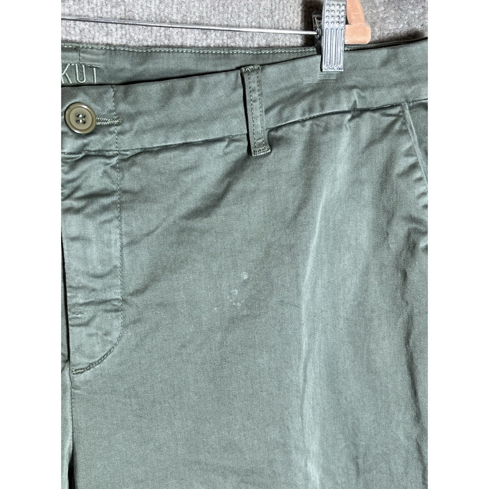 Kut From the Kloth Ankle Trouser Pants Womens Size 24W Green High Rise Stretch - Picture 6 of 12